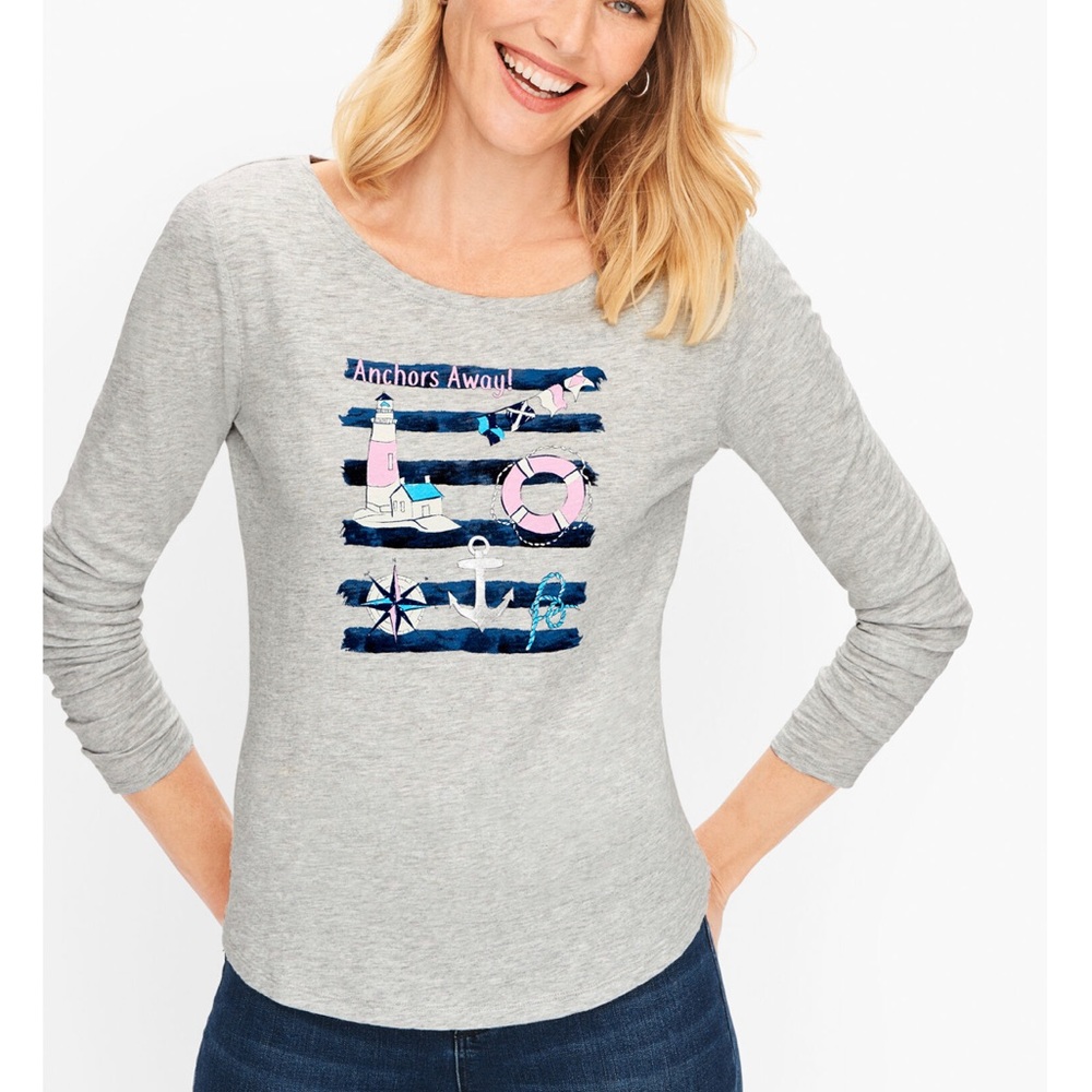 Talbots Anchors Away Tee